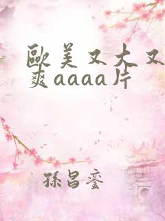 欧美又大又色又爽aaaa片
