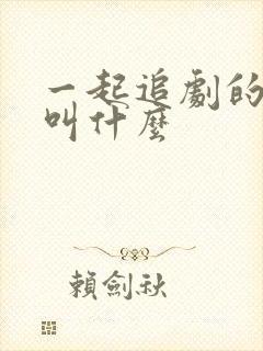 一起追剧的软件叫什么