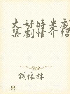 大好时光剧情分集剧情介绍