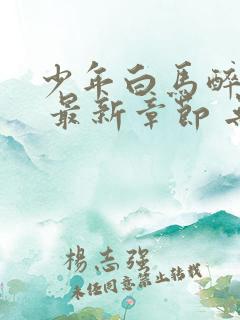 少年白马醉春风 最新章节 无弹窗