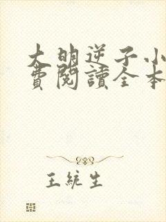 大明逆子小说免费阅读全本