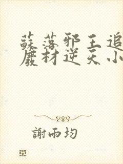 苏落邪王追妻:废材逆天小姐