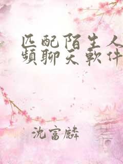 匹配陌生人的视频聊天软件