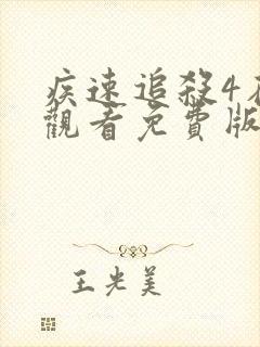 疾速追杀4在线观看免费版高清