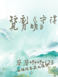 短剧《守得云开见月明》