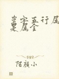 崇字五行属土还是属金