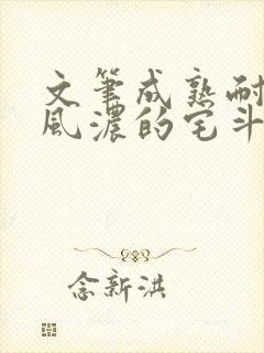 文笔成熟耐看古风浓的宅斗文