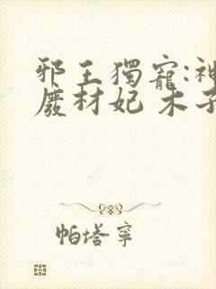 邪王独宠:神医废材妃 木子苏v
