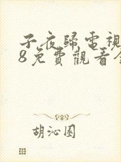 子夜归电视剧28免费观看全集高清