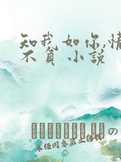 知我如你,情深不负 小说