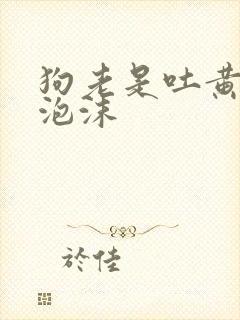 狗老是吐黄水带泡沫