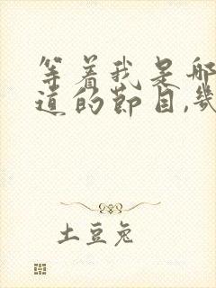 等着我是哪个频道的节目,几点播出?