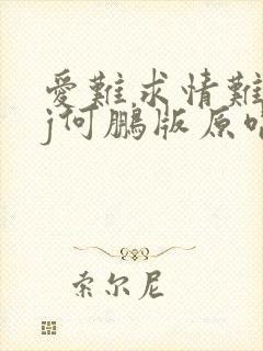 爱难求情难断dj何鹏版原唱