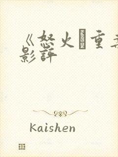 《怒火·重案》影评