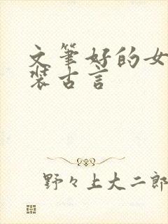 文笔好的女扮男装古言