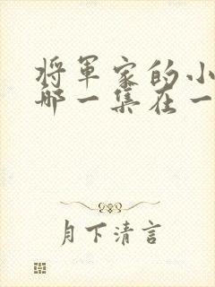 将军家的小娘子哪一集在一起