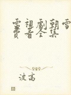 电视剧朝雪录免费看全集