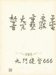 怒火重案免费观看完整版电影国语