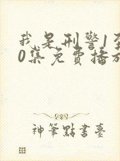 我是刑警1至40集免费播放电视剧大全