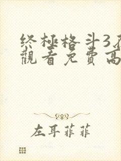 终极格斗3在线观看免费高清