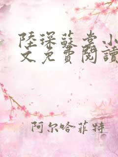 陆琛苏棠小说全文免费阅读