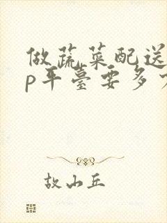 做蔬菜配送app平台要多少钱