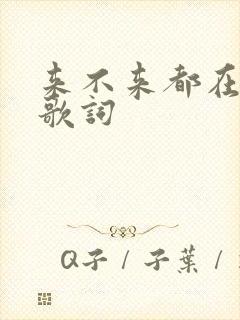 来不来都在等你歌词