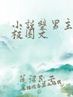 小说双男主推荐校园文