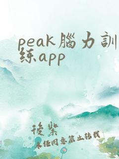 peak脑力训练app