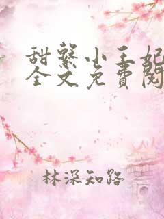 甜系小王妃小说全文免费阅读