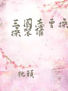 三国志曹操传曹操装备