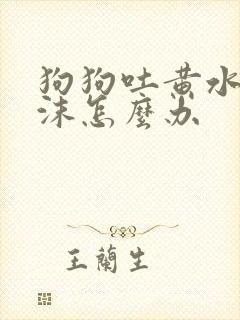 狗狗吐黄水带泡沫怎么办