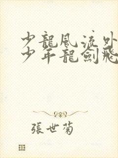 少龙风流外传(少年龙剑飞小说)全文