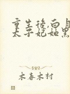 重生后,白月光太子妃她黑化了 小说