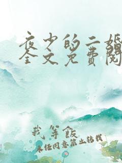 夜少的二婚新妻全文免费阅读正版