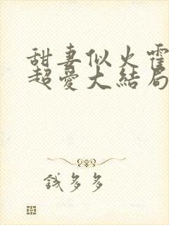 甜妻似火霍爷他超爱大结局