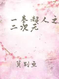 一拳超人之无限二次元