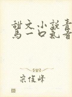 甜文小说青梅竹马一口气看完