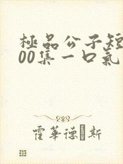 极品公子短剧100集一口气看完