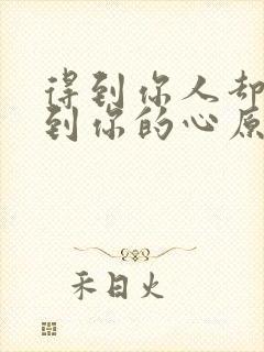 得到你人却得不到你的心原唱