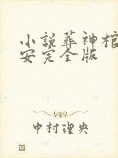 小说葬神棺陈长安完全版