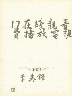 17在线观看免费播放电视剧大全