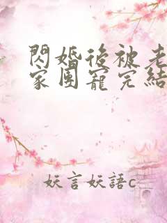 闪婚后被老公全家团宠完结