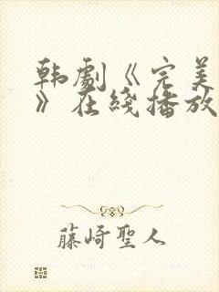 韩剧《完美伴侣》在线播放