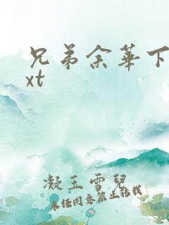 兄弟余华下载txt