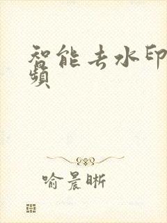 智能去水印 视频