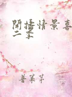 开播情景喜剧第二季