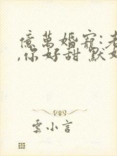 亿万婚宠:老婆,你好甜 默妍