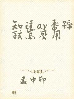 知道av番号后该怎么用