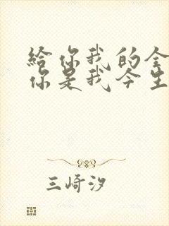 给你我的全部 你是我今生唯一是什么歌